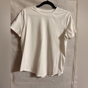 Lululemon Love Curved Hem Crewneck T-shirt White Size 8
